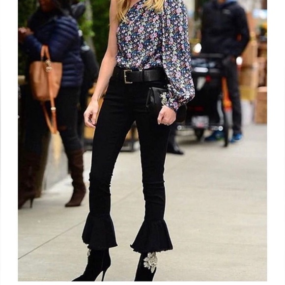 FRAME Le Skinny Jeanne Flounce Skinny Jeans Size 24 - Picture 7 of 7